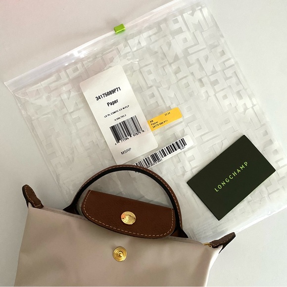 Longchamp Le Pliage Mini Pouch with Handle - Picture 13 of 15